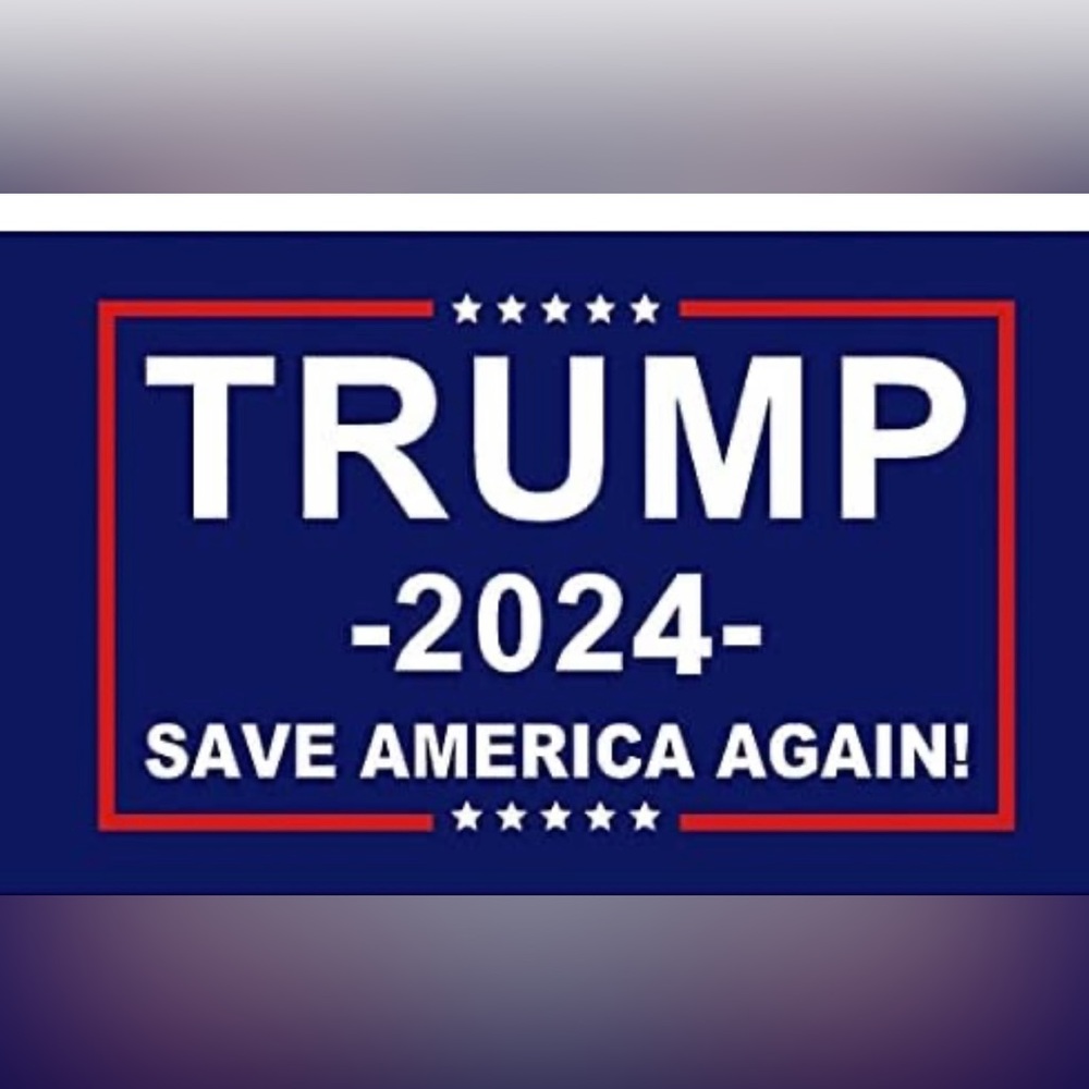 NWOT-3’x5’ Outdoor/Durable Poly 2024 Trump For President Flag-Save America Again